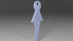 Illuminati Key 3D Model 3D print model