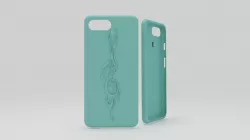 iphone 7 plus blue ocean cases music thema 3D print model