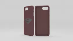 iphone 7 plus cases red superman thema 3D print model
