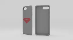 iphone 7 plus silver cases superman thema 3D print model