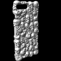 iPhone 7 Plus - Skull Case 3D print model