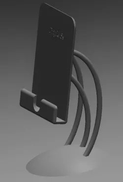 Iphone 8 plus stand 75deg  universal phone stand  large models 3D print model