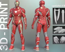 Iron Man Mark 48-50 Infinity War wearable 3D-Printable suit 3D print model
