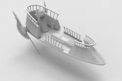 Jabba The Hut Sand Skiff Ship 3D print model