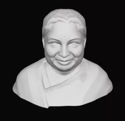 Jaylalitha Former CM Tamil Nadu 3D Printable Model  3D print model