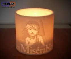 Les Miserables Lamp - Tea Light Holder 3D print model
