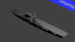 Lexington Class Aircraft Carrier 3D print model