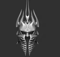 Lich king helmet 3d print 3D print model