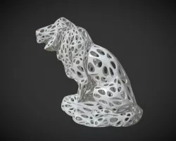 Lion Sculpture 3d print model  3D print model