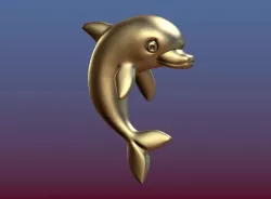 Little dolphin 3D print model