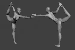 Low Poly Female 3D print model