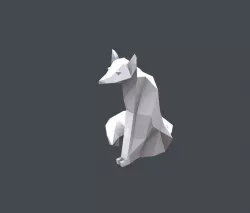 Lowpoly Fox 3D print model