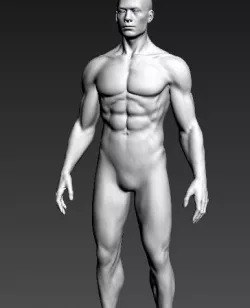 male character  3D print model