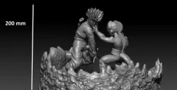 Mecha Frieza VS Future Trunks all 3D print model
