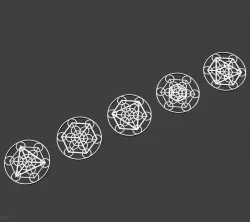 Metatron Cube Pendants 3D print model