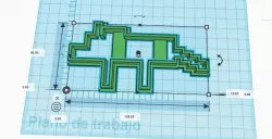 Minecraft Wolf Dog Cookie Cutter 3D print model