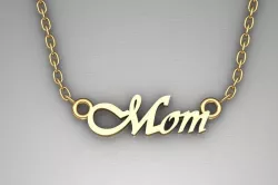 mom pendant 3D print model