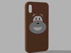 Monkey cover for Iphone X 3D print model
