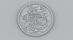 MUG COASTER 3D print model