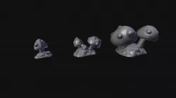 Mushroom Nodes Scenery Set 3D print model