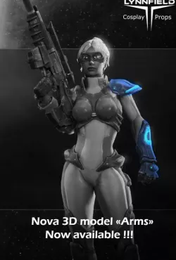 Nova arms armor part from Starcraft HOTS 3D print model