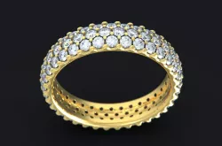Pave Ring 3D print model