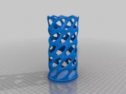 Pencil Holder Wireframe Design 3D print model