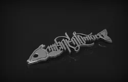 Pendant Fish Memento Mori  3D print model