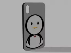 Penguin Cover for IphoneX 3D print model
