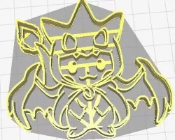 Pikachu Charizard Cookie Cutter 3D print model
