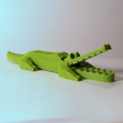 Pretty crocodile 3D print model
