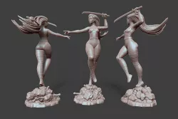 Psylocke Pose 3 3D print model