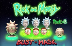 Rick and Morty Bust-Mask 3D print model