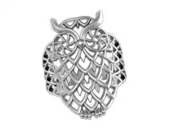 Ring cut out owl 3D print model