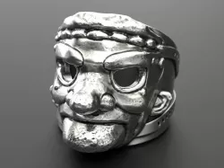Ring Mask of a Merchant God 3D print model