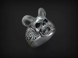 Ring Sea Devil STL 3D print model