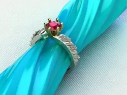  Ruby Stone Ring 3D print model