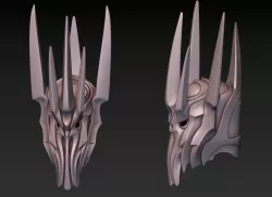 Sauron Helmet 3D print model