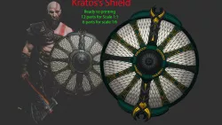 Shield of Kratos - Guardian Shield - God of War 2018 3D print model
