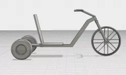 Simple Drift Trike No Motor 3D print model