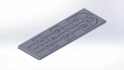 Simple Hopscotch Pad 3D print model