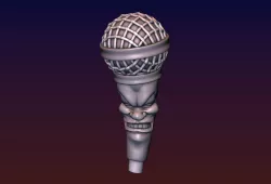 Singing Microphone 3D print model
