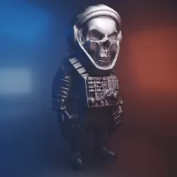 Skull  Astronaut 3D print model