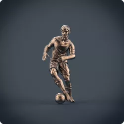 Soccer player 3D print model