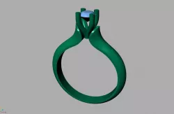 Solitaire Engagement Rings 3D print model