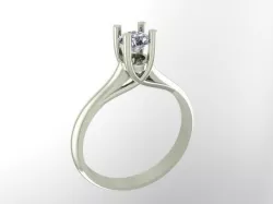 solitaire rings 3D print model