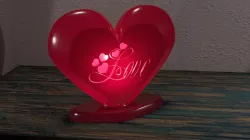 statue Heart 3D print model