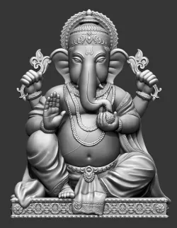 statue of Lord Ganesha 3D print model
