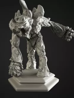 Stone golem 3D print model