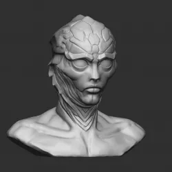 Thane Krios from Mass effect 3D print model